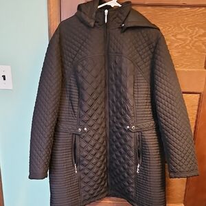 Weatherproof Black Quilted Women's Puffer Coat